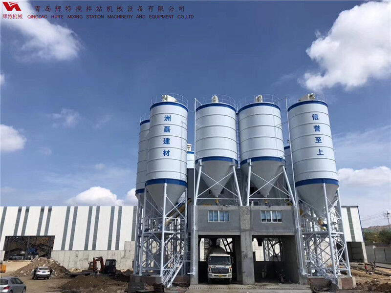 HZS180世界杯线上平台搅拌站 辉特机械 集生产与研发于一体